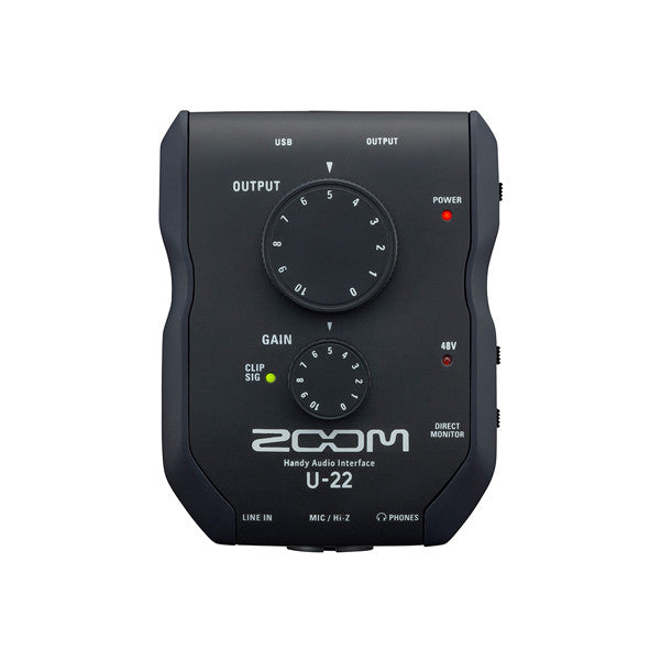 zoom audio interfaces zoom u-22 handy audio interface - black
