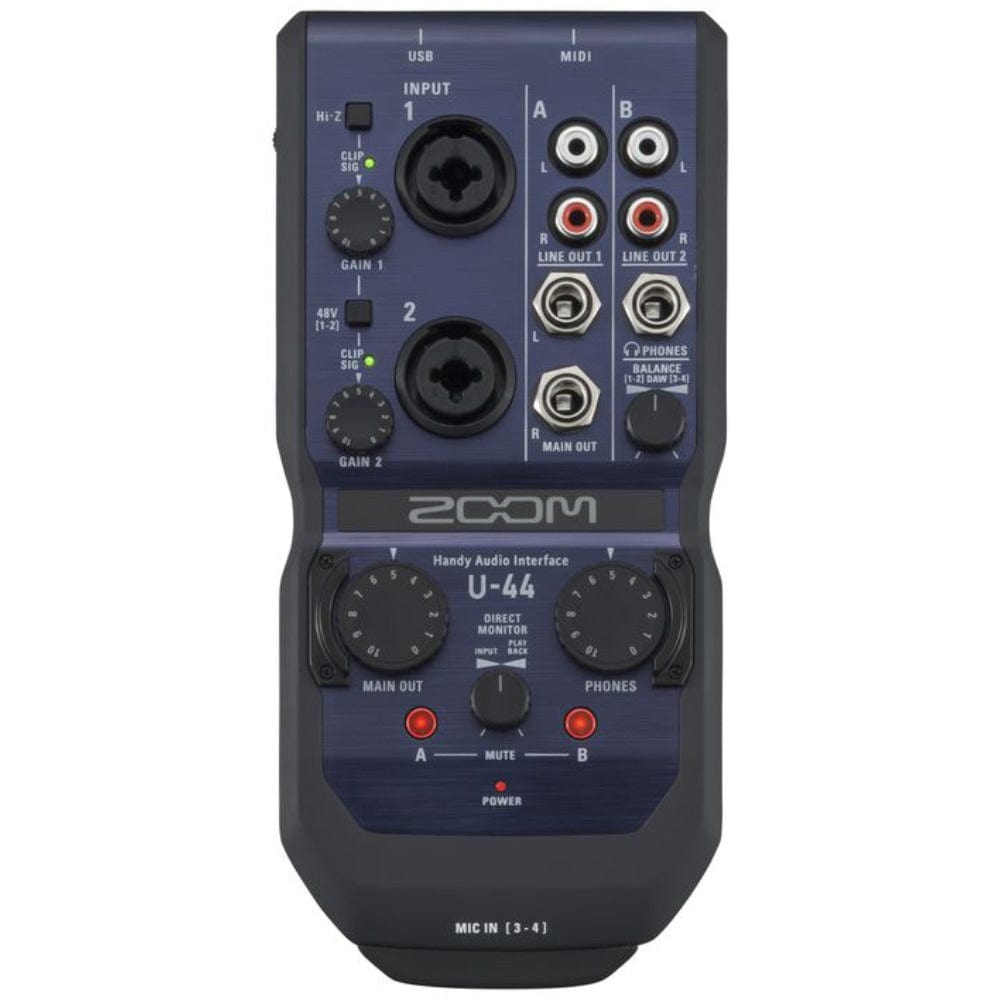 zoom audio interfaces zoom u-44 handy audio interface