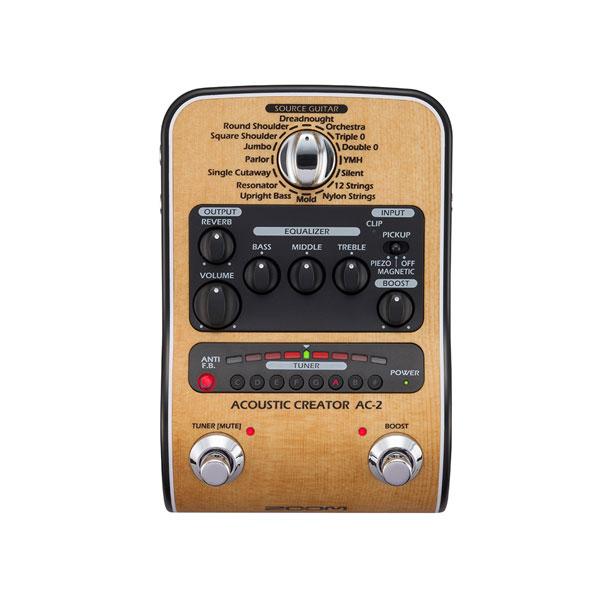 zoom effect pedals zoom ac-2 acoustic creator effect pedal