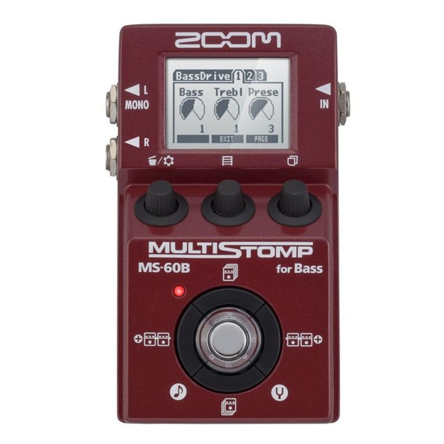 zoom effect pedals zoom ms-60b multistomp bass pedal