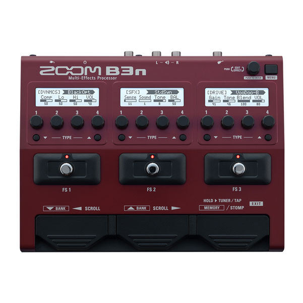 zoom guitar processors zoom b3n multi-effects guitar processor for bass