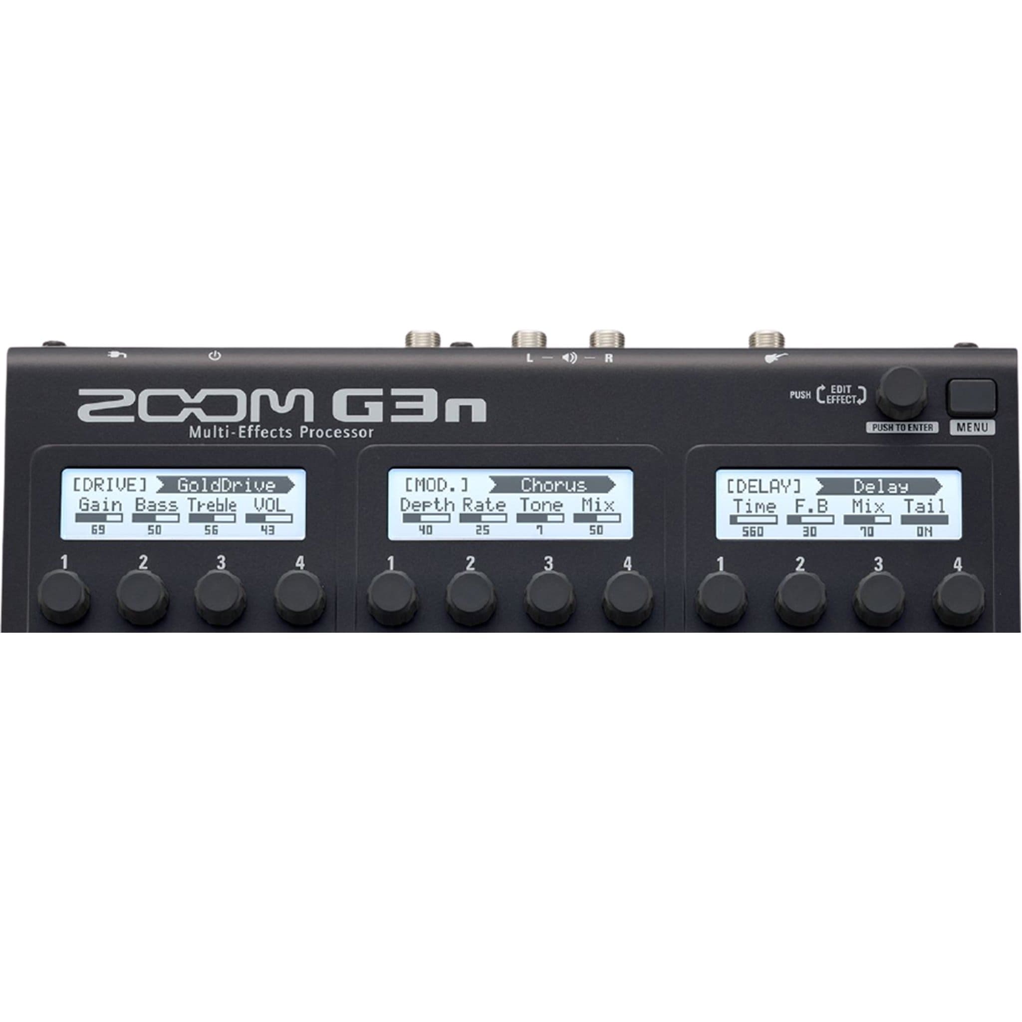 zoom guitar processors zoom g3xn multi effects processor expression pedal with headphone, guitar cable and polishing cloth