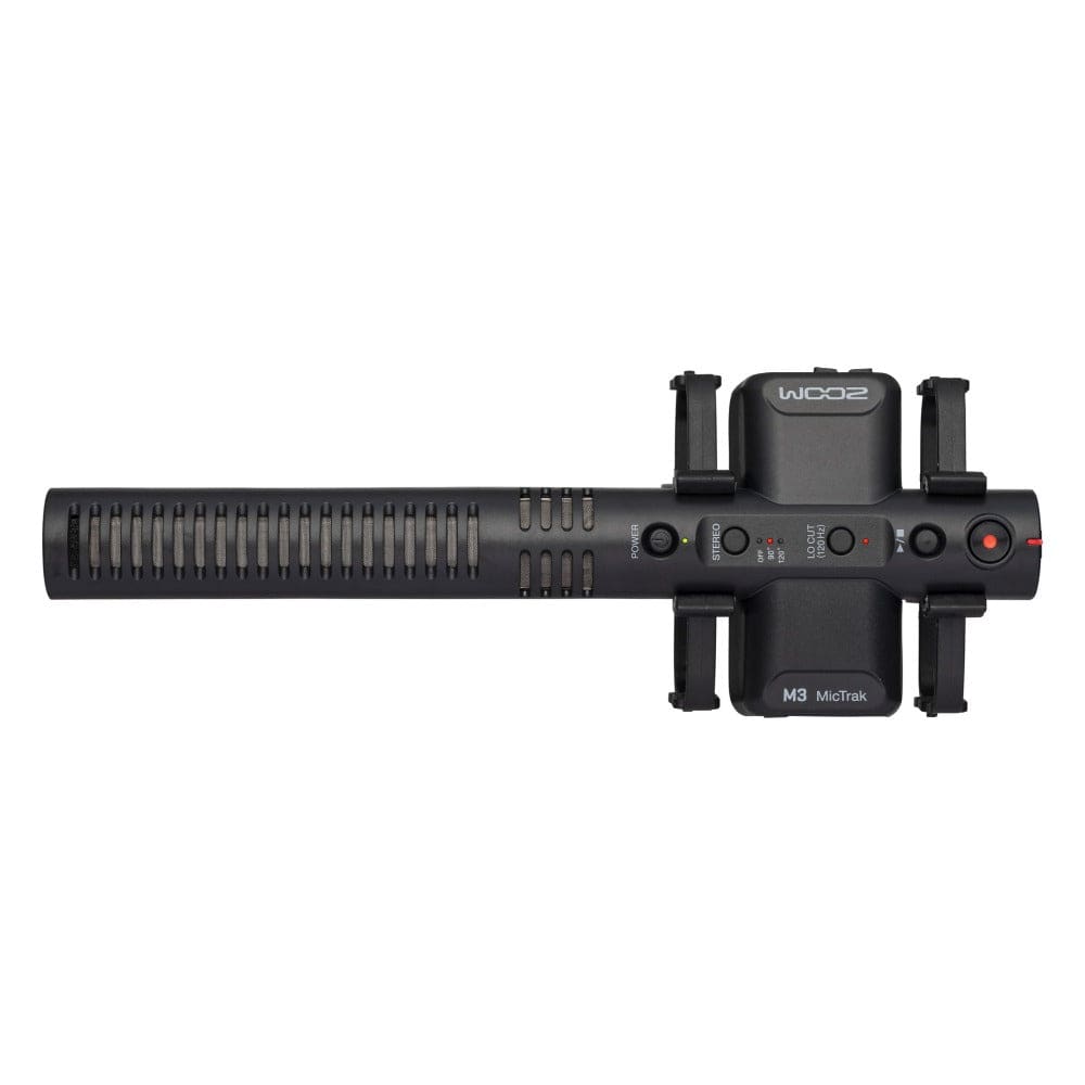 zoom portable field recorders zoom m-3 shotgun mic with 32-bit float recording