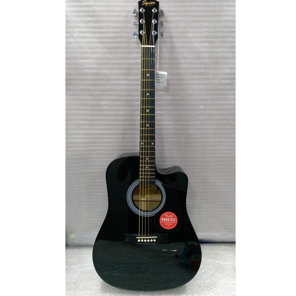 fender electro acoustic guitars 201901500962 fender sa105ce electro - acoustic guitar - black - open box b stock #barcode_201901500962