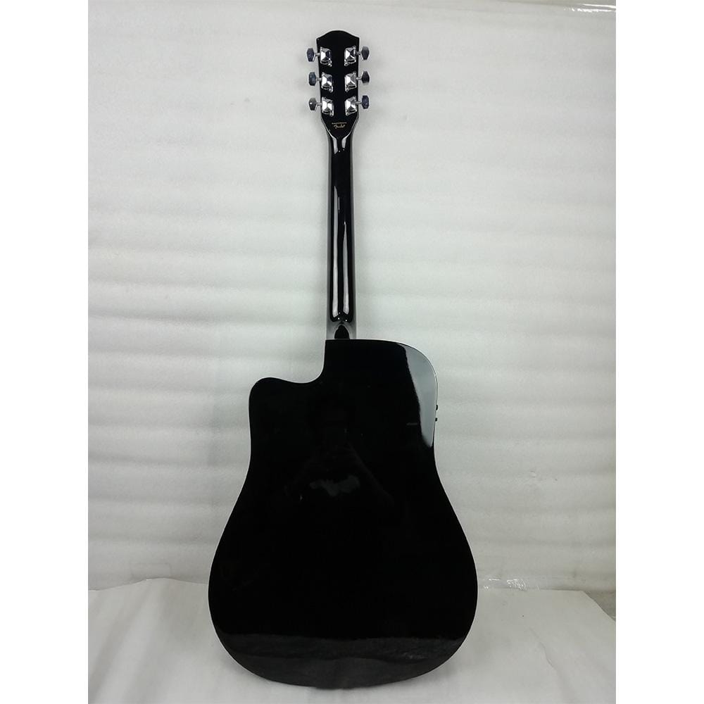 fender electro acoustic guitars fender sa105ce electro - acoustic guitar - black - open box b stock #barcode_201901526781