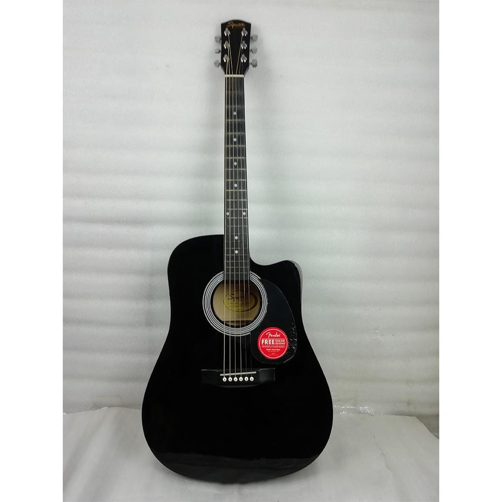 fender electro acoustic guitars 201901526781 fender sa105ce electro - acoustic guitar - black - open box b stock #barcode_201901526781