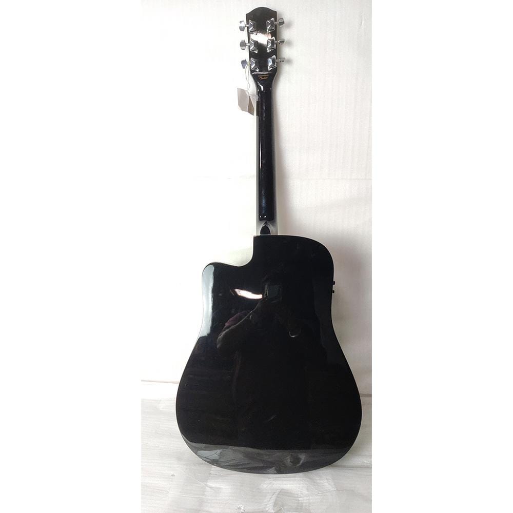 fender electro acoustic guitars fender sa105ce electro - acoustic guitar - black - open box b stock #barcode_202101566987