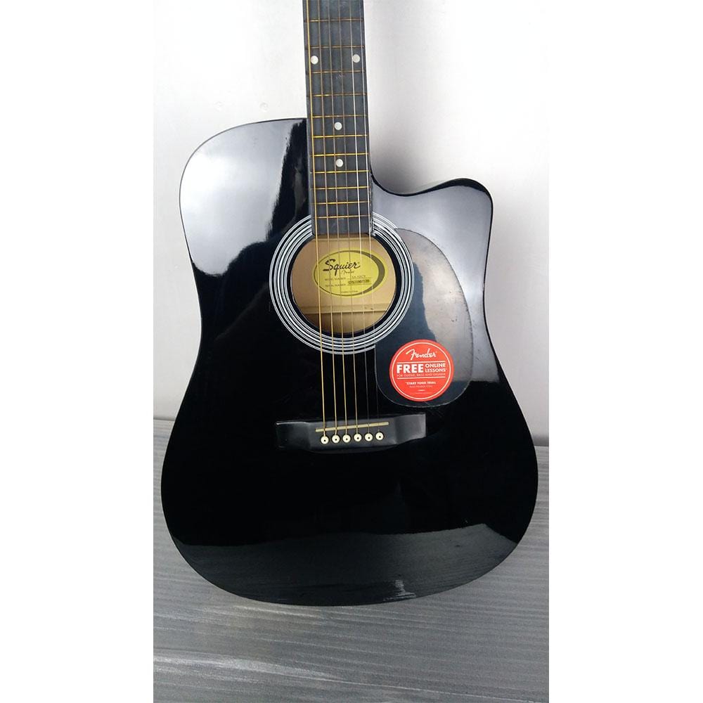Fender SA105CE Electro - Acoustic Guitar - Black - Open Box B Stock