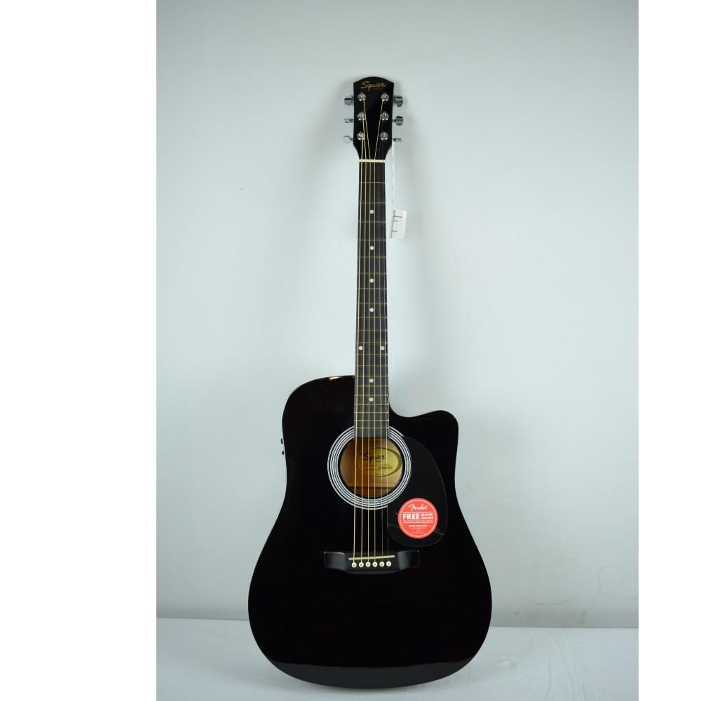 fender electro acoustic guitars 202101579971 fender sa105ce electro - acoustic guitar - black - open box b stock #barcode_202101579971