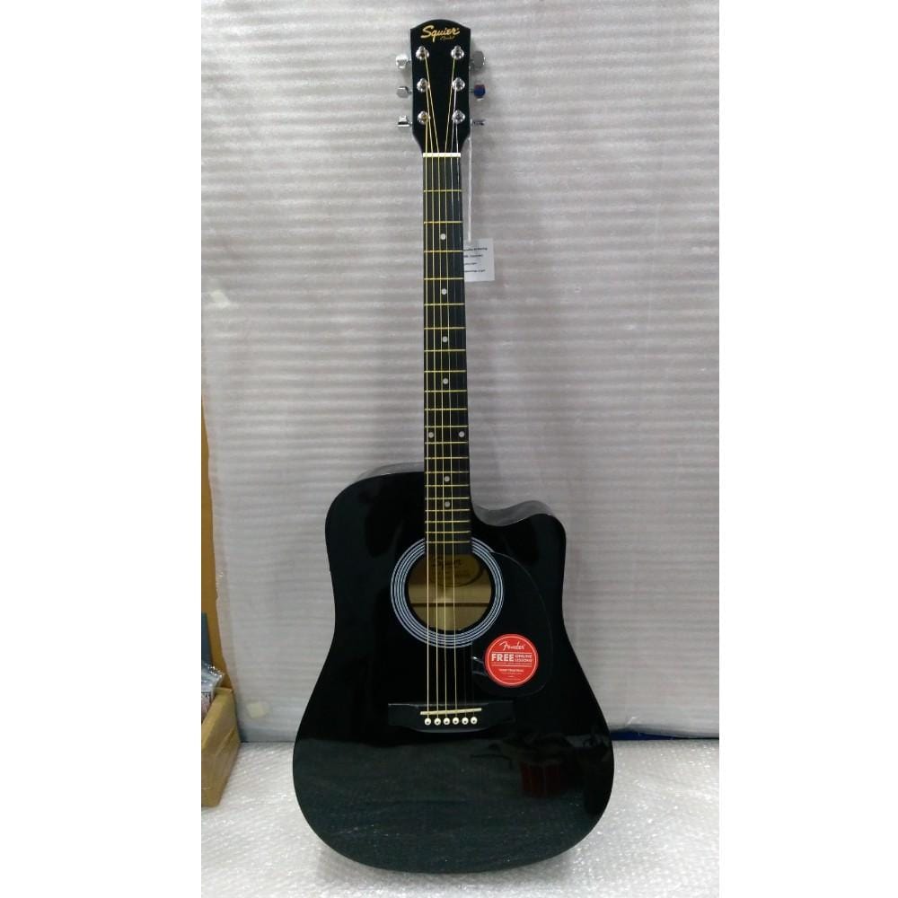 fender electro acoustic guitars 202101620824 fender sa105ce electro - acoustic guitar - black - open box b stock #barcode_201901500962