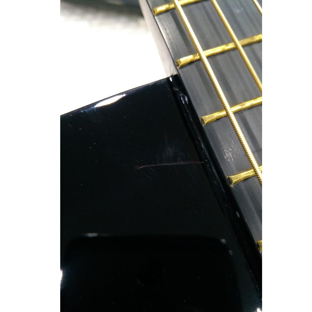 fender electro acoustic guitars fender sa105ce electro - acoustic guitar - black - open box b stock #barcode_201901500962