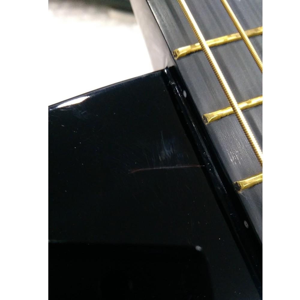 fender electro acoustic guitars fender sa105ce electro - acoustic guitar - black - open box b stock #barcode_201901500962