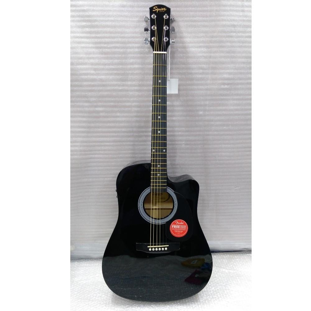 fender electro acoustic guitars fender sa105ce electro - acoustic guitar - black - open box b stock #barcode_201901500962