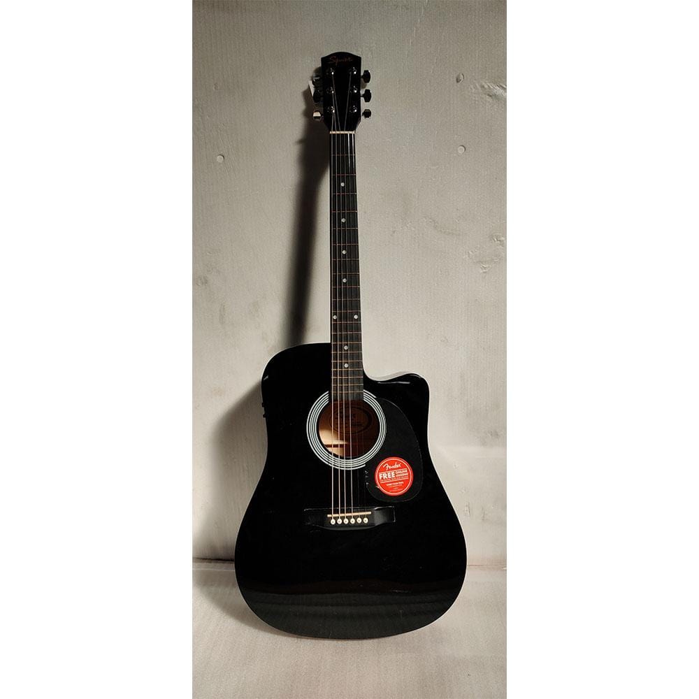fender electro acoustic guitars 202101653586 fender sa105ce electro - acoustic guitar - black - open box b stock #barcode_202101653586