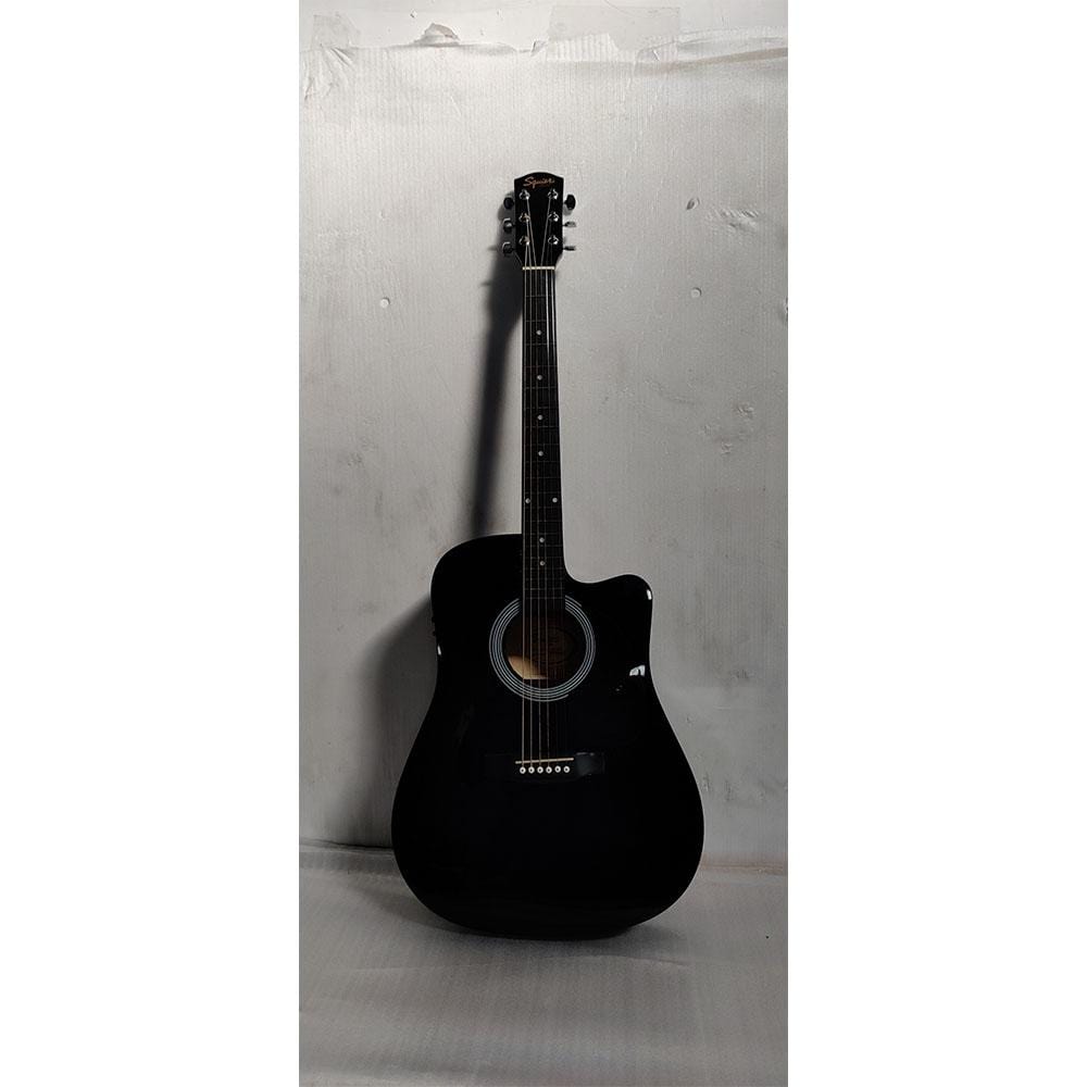 fender electro acoustic guitars 202101653587 fender sa105ce electro - acoustic guitar - black - open box b stock #barcode_464716