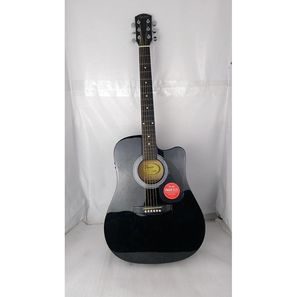 fender electro acoustic guitars 202101684020 fender sa105ce electro - acoustic guitar - black - open box b stock #barcode_202101684020