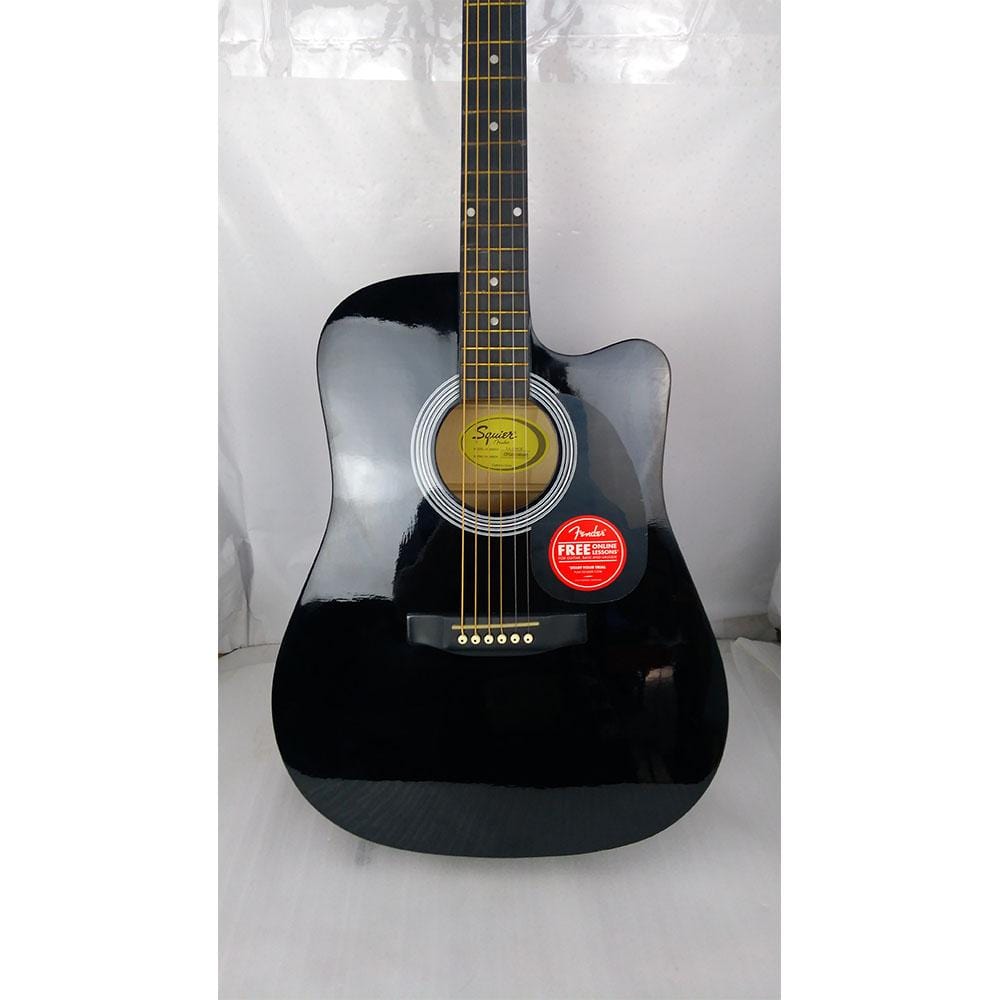 fender electro acoustic guitars fender sa105ce electro - acoustic guitar - black - open box b stock #barcode_202101707500
