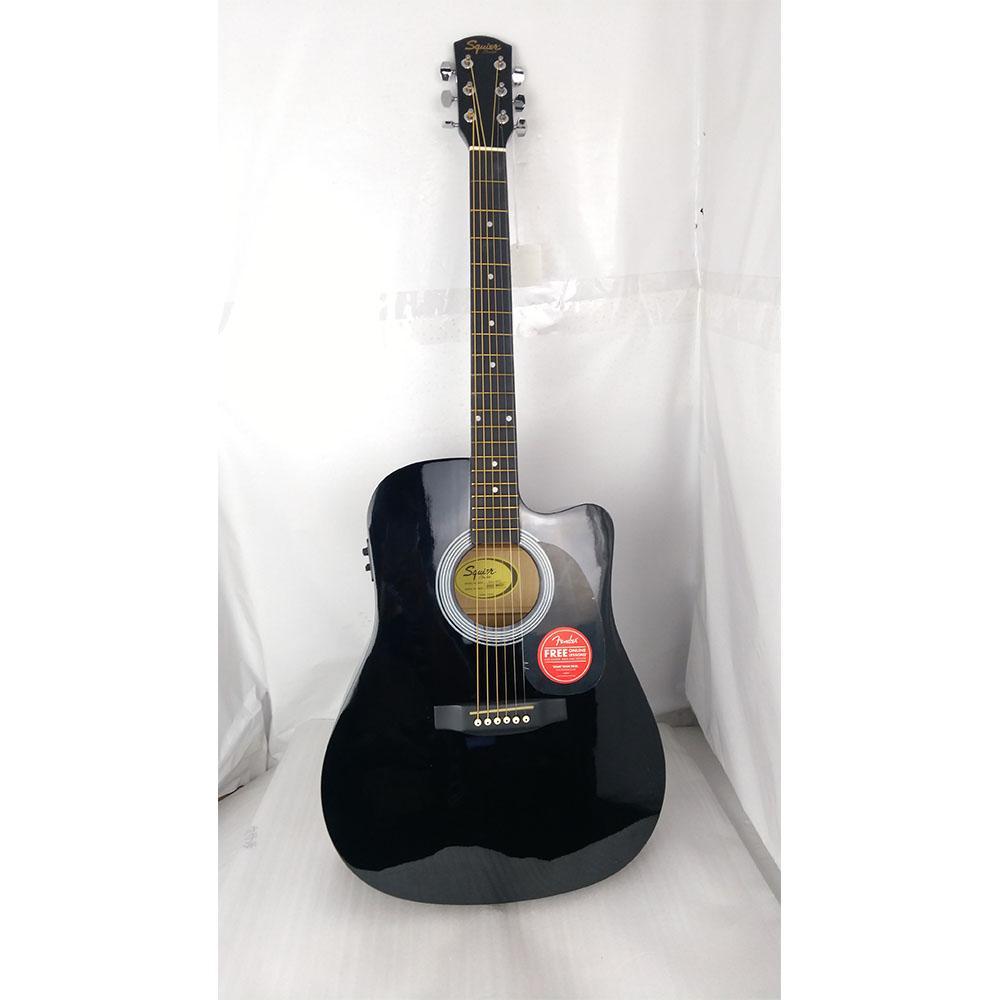 fender electro acoustic guitars 202101728242 fender sa105ce electro - acoustic guitar - black - open box b stock #barcode_202101730189