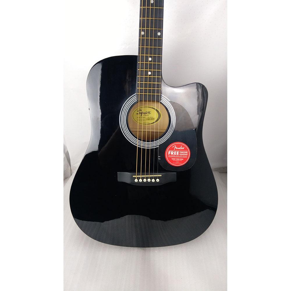 fender electro acoustic guitars fender sa105ce electro - acoustic guitar - black - open box b stock #barcode_202101730189