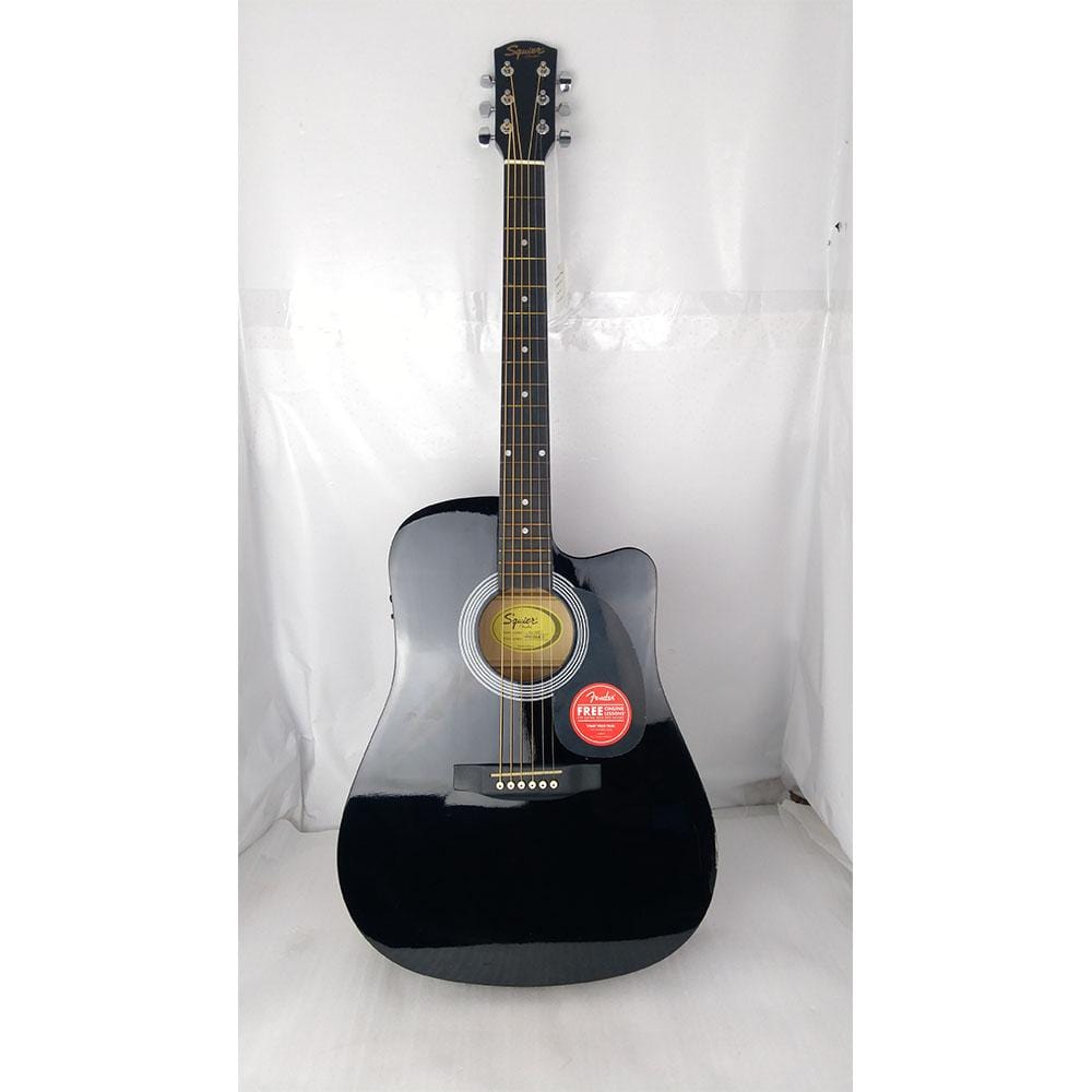 fender electro acoustic guitars 202101733263 fender sa105ce electro - acoustic guitar - black - open box b stock #barcode_202101733263