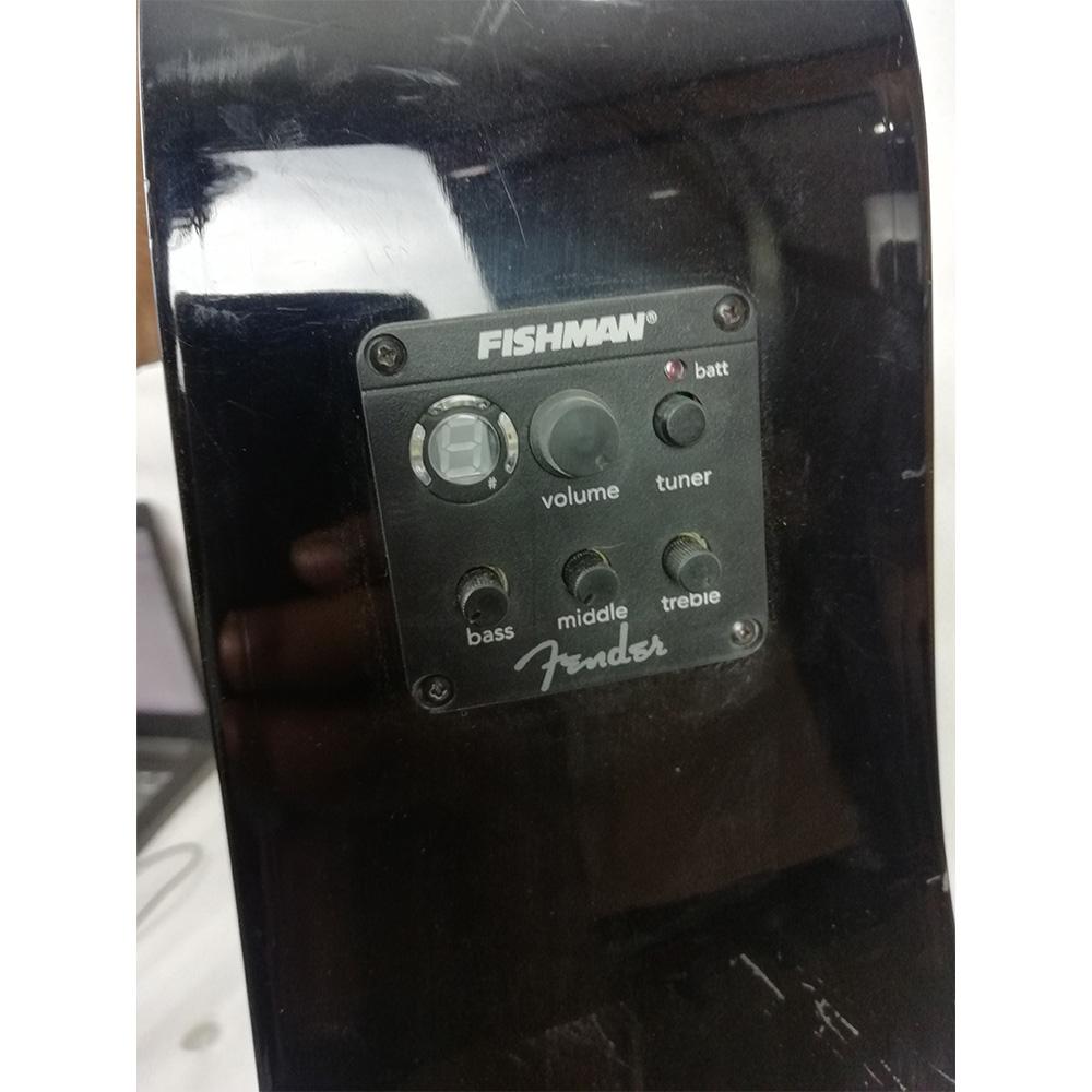 fender electro acoustic guitars fender sa105ce electro - acoustic guitar - black - open box b stock #barcode_464716