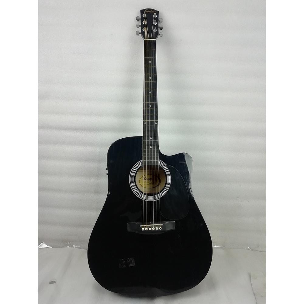 fender electro acoustic guitars 464716 fender sa105ce electro - acoustic guitar - black - open box b stock #barcode_464716