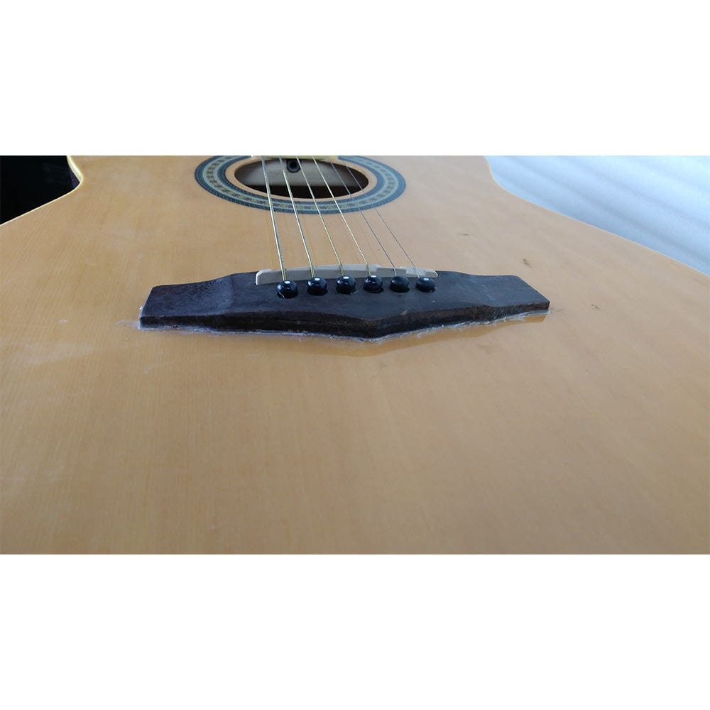 ibanez acoustic guitars ibanez md39c-nt 39 inch cutaway acoustic guitar - natural - open box b stock #barcode_202301881912