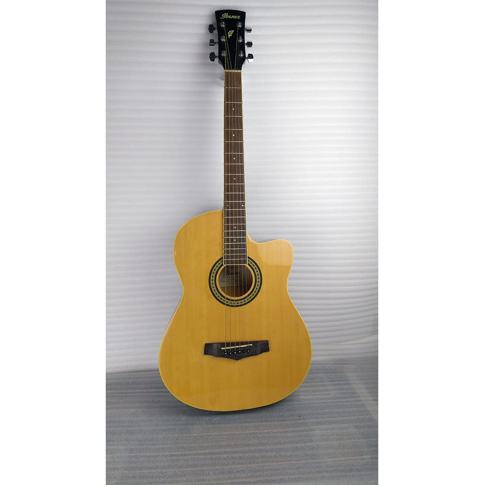 ibanez acoustic guitars 202101590387 ibanez md39c-nt 39 inch cutaway acoustic guitar - natural - open box b stock #barcode_202301881912