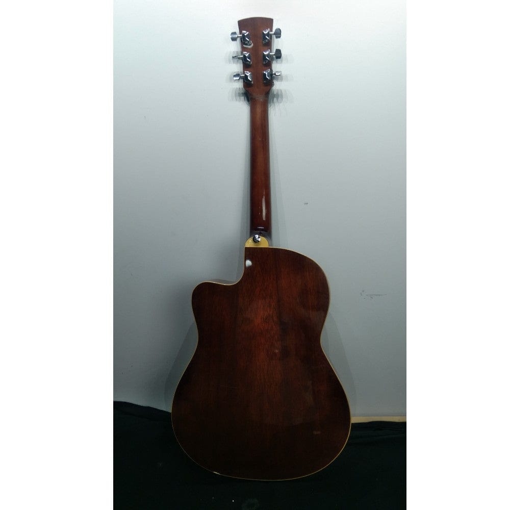 ibanez acoustic guitars ibanez md39c-nt 39 inch cutaway acoustic guitar - natural - open box b stock #barcode_202301881912