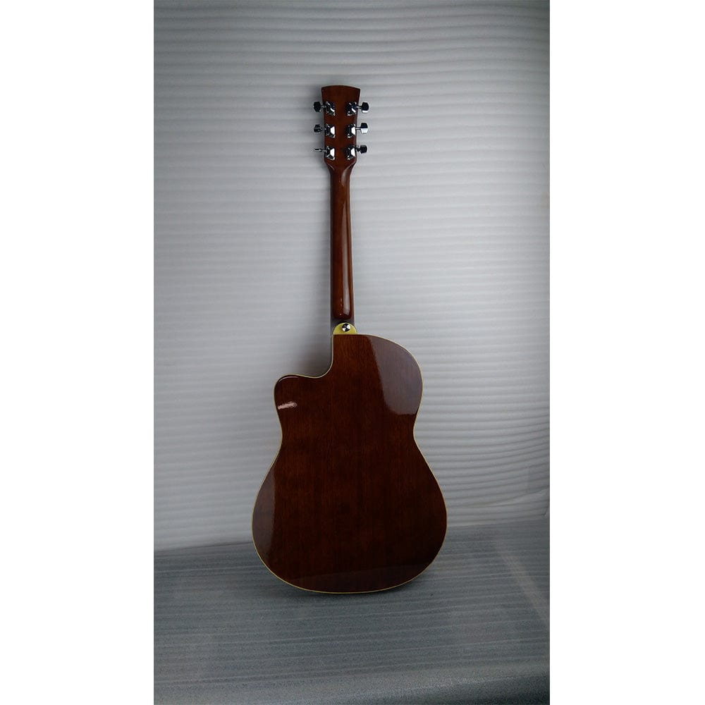 ibanez acoustic guitars ibanez md39c-nt 39 inch cutaway acoustic guitar - natural - open box b stock #barcode_202301881912