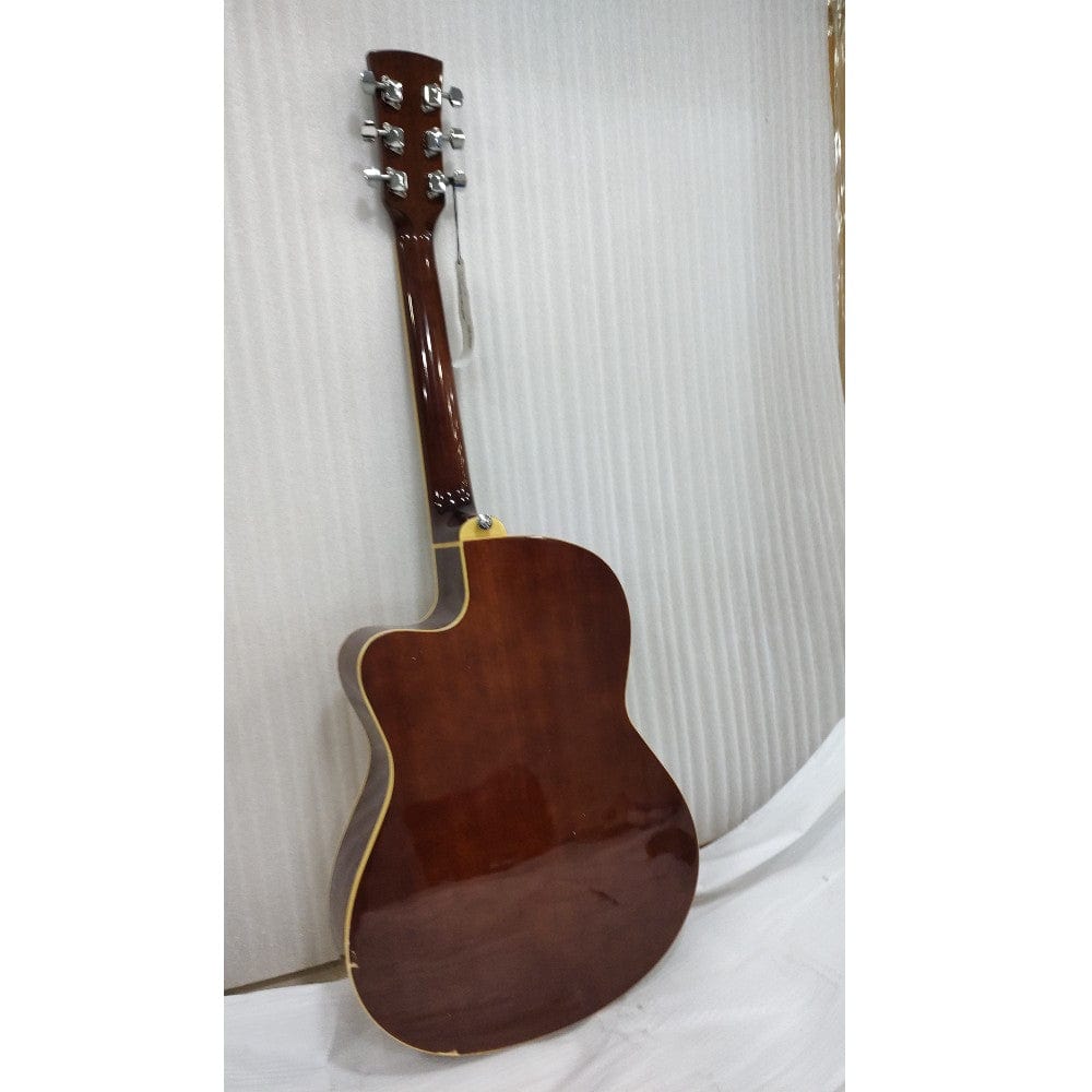 ibanez acoustic guitars ibanez md39c-nt 39 inch cutaway acoustic guitar - natural - open box b stock #barcode_202301881912
