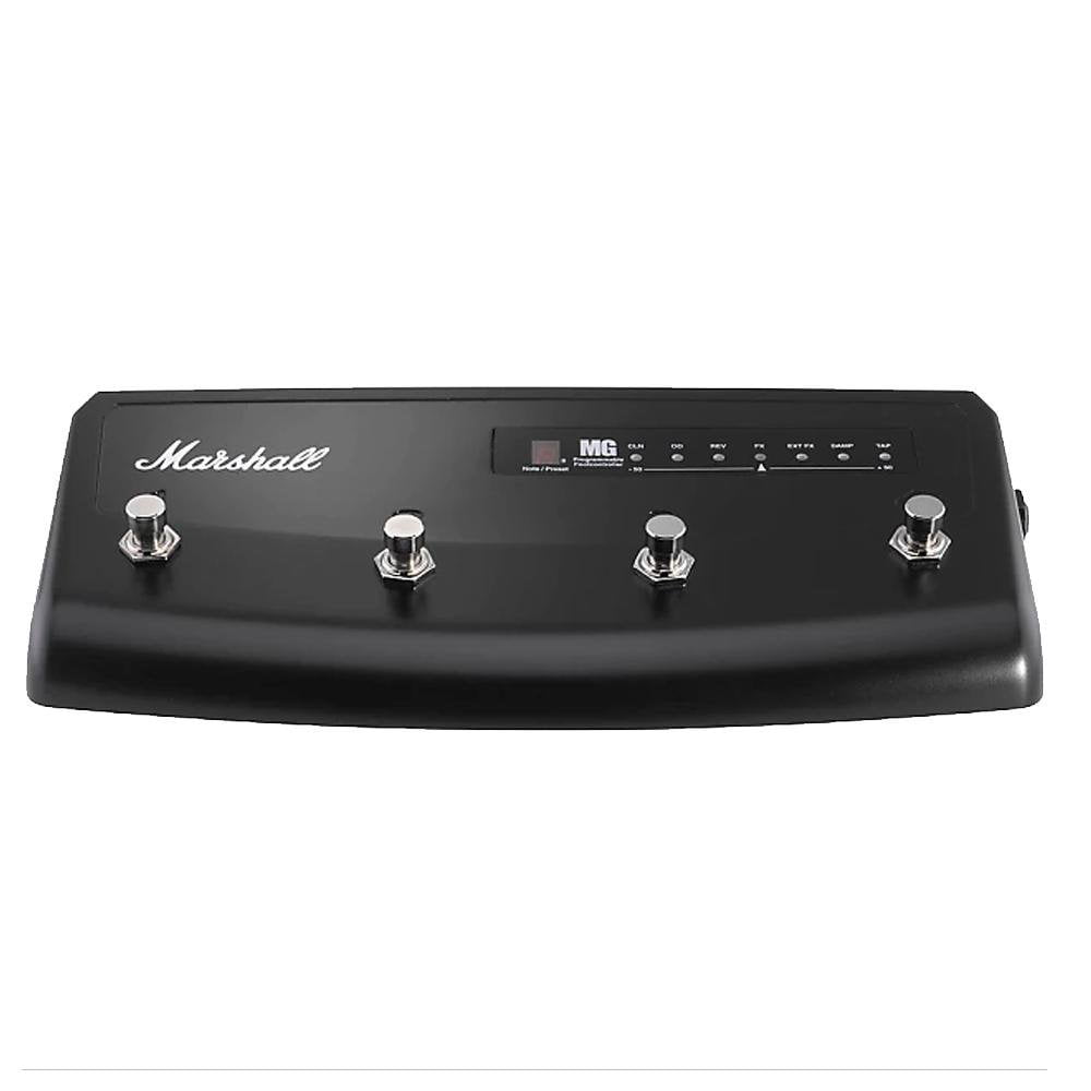 Marshall Footswitches & Controllers Marshall PEDL-90008 4-Button Footswitch With Tuner for Marshall MG Amplifiers