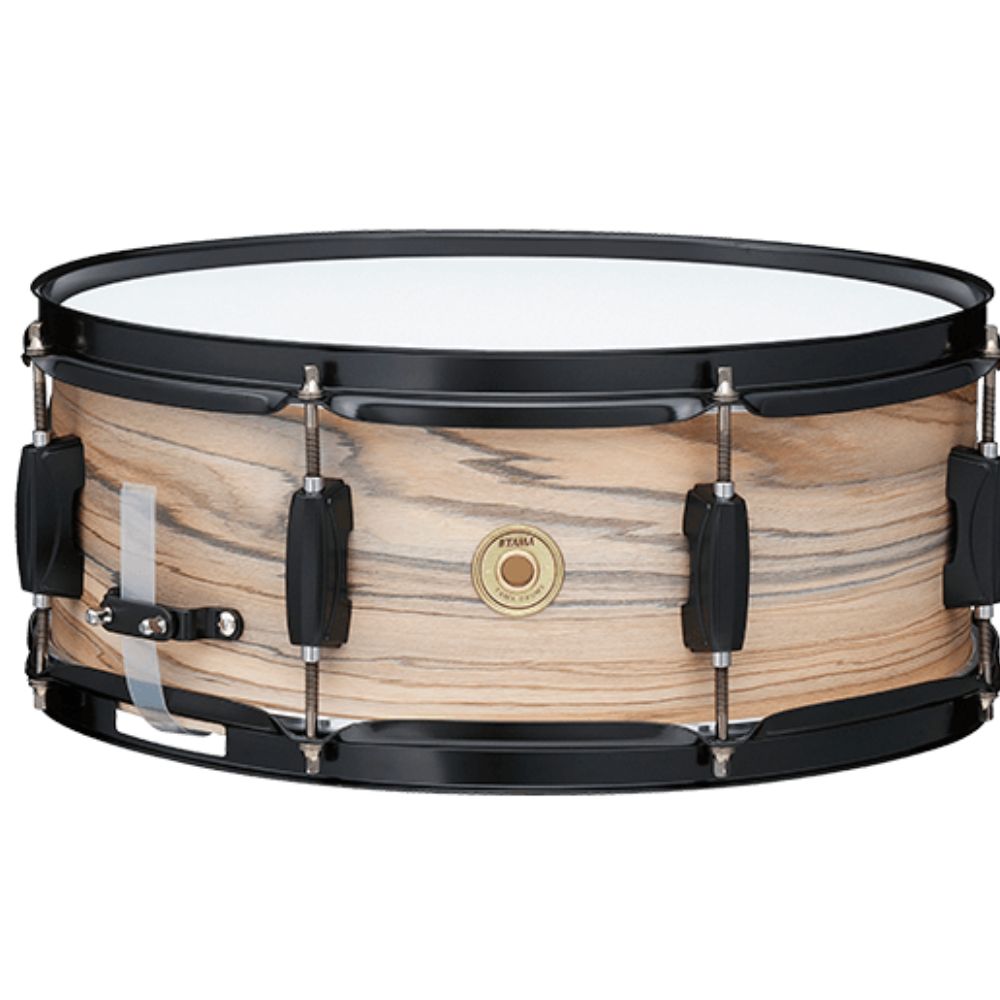 Tama Snare Drums Natural Zebrawood Wrap Tama WP1455BK Woodworks 14"x5.5" Snare Drum