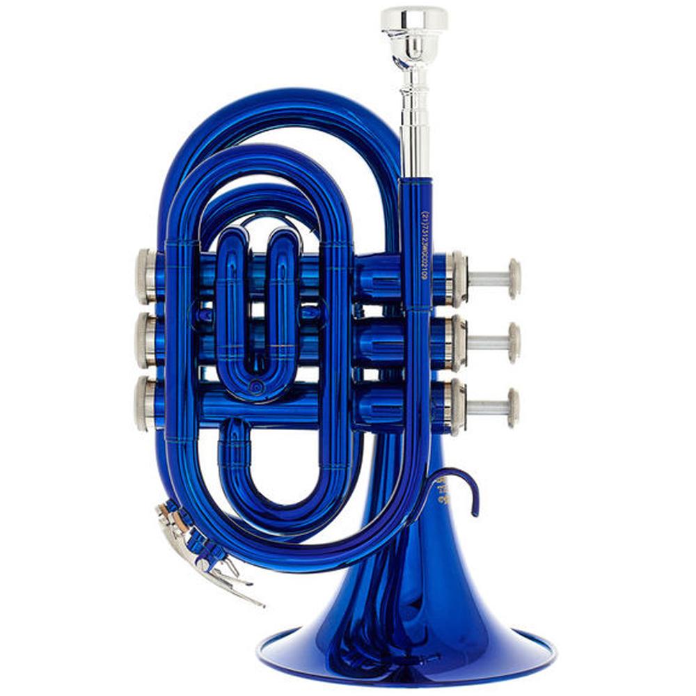 Thomann Trumpets Blue Thomann TR 25 Bb Pocket Trumpet