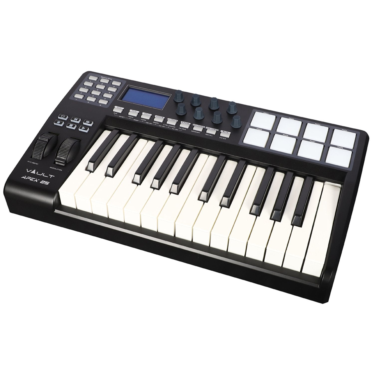 Vault Midi Keyboards Vault APEX 25 USB MIDI Keyboard With RGB Pads - Includes Bitwig 8-Track