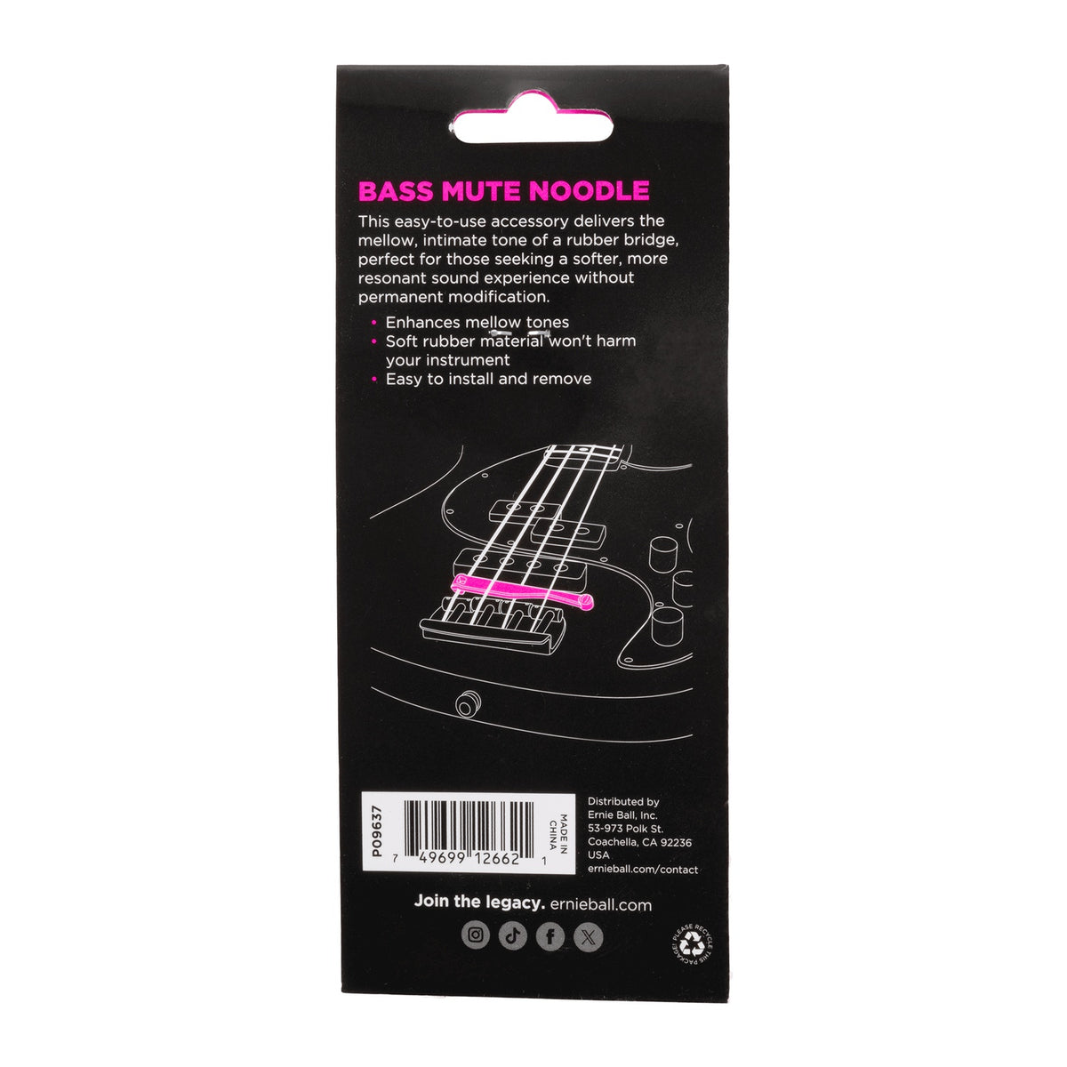 Ernie Ball Mute Noodle Bass Mute