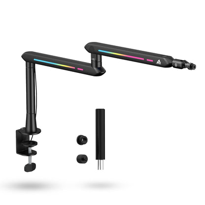 Audio Array AA-19BL Low Profile RGB Microphone Boom Arm