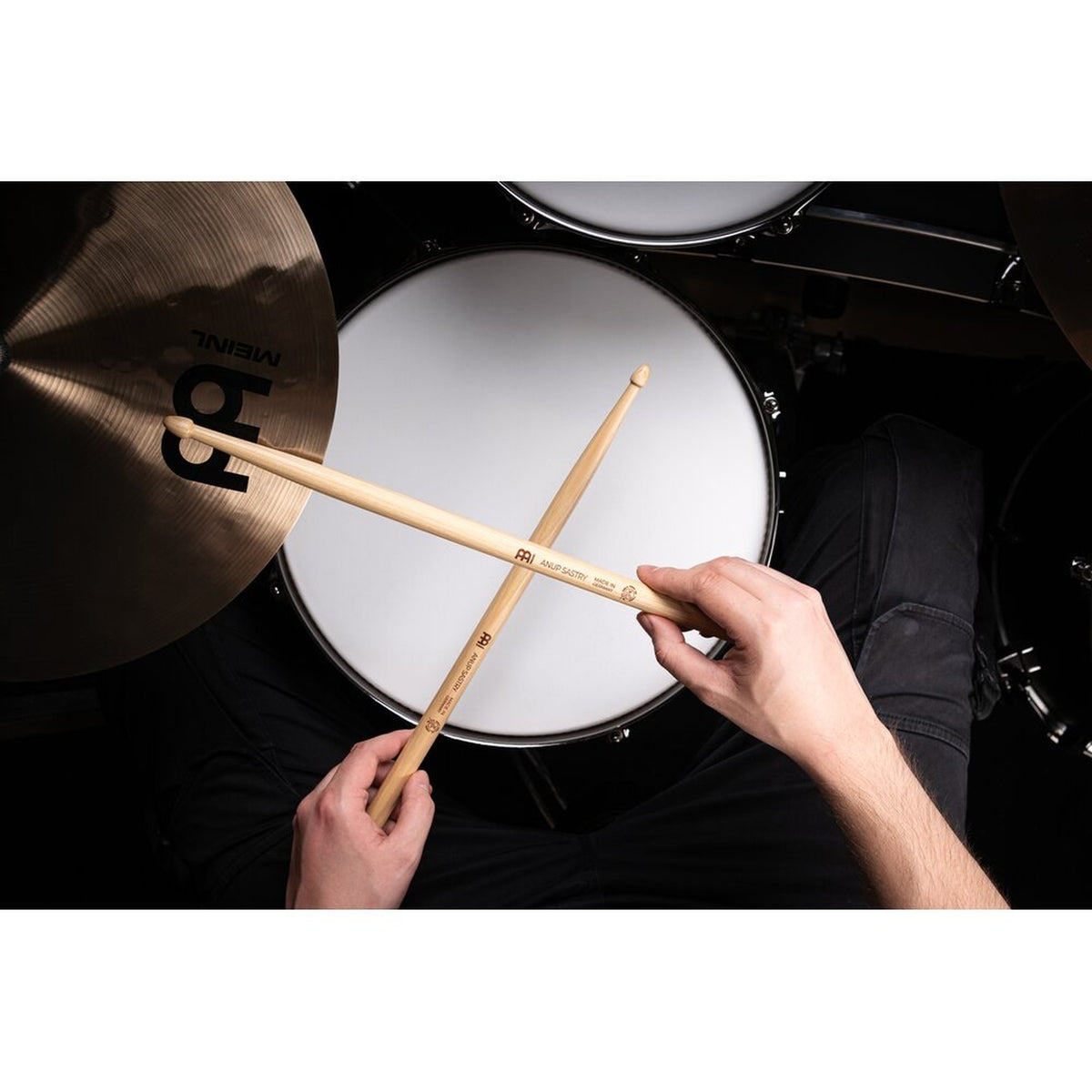 Meinl SB614 Anup Sastry Signature American Hickory Drumstick - Acorn Wood Tip