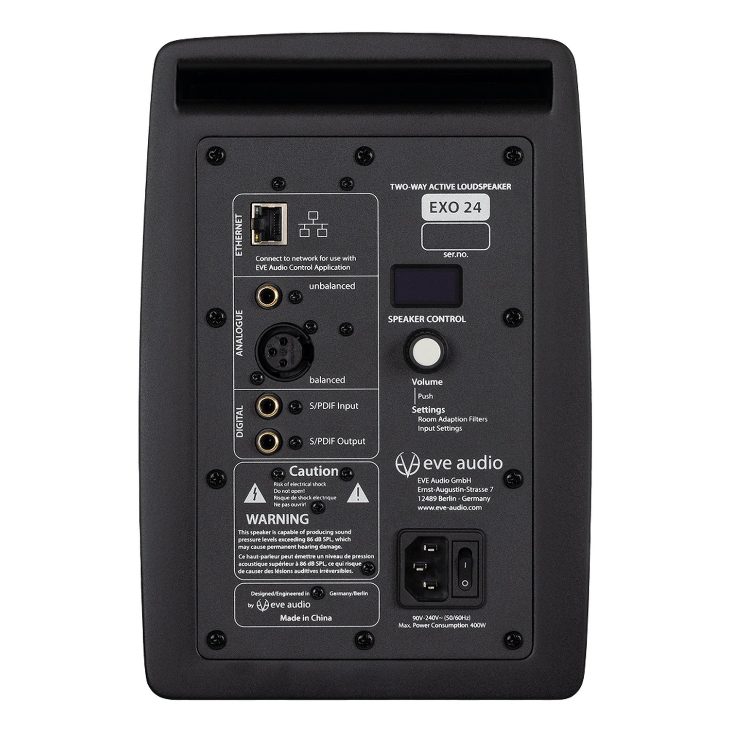 EVE Audio EXO 24 2-Way 4" Active Nearfield Studio Monitor Speaker