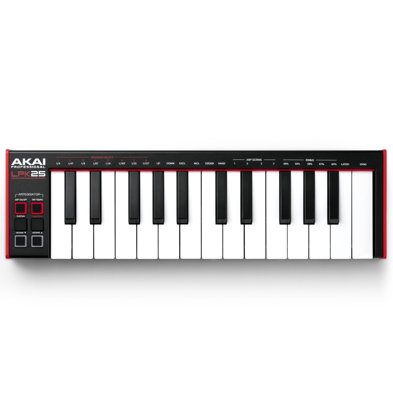 Akai Professional LPK25 MK2 Laptop Performance MIDI Keyboard With MPC Beats Software Pack
