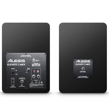 Alesis ELEVATE 5 MKII 5 inch Powered Studio Monitors with Isolation Pads, Cables, and Ebook  - Pair