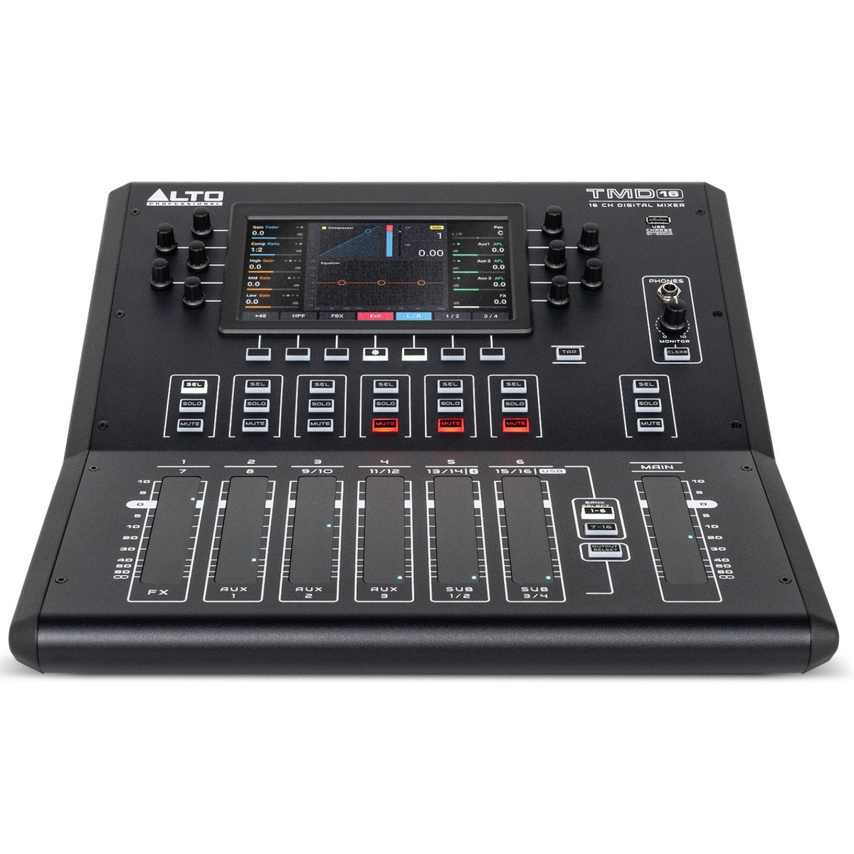 Alto TMD16 16-Channel Compact Digital Mixer with Bluetooth and USB