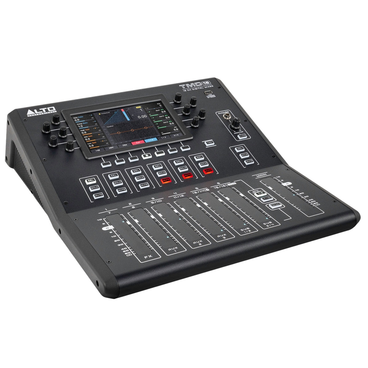 Alto TMD16 16-Channel Compact Digital Mixer with Bluetooth and USB