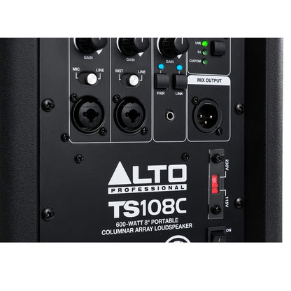 Alto TS108C 600W Portable Column Array PA Speaker with DSP and Bluetooth