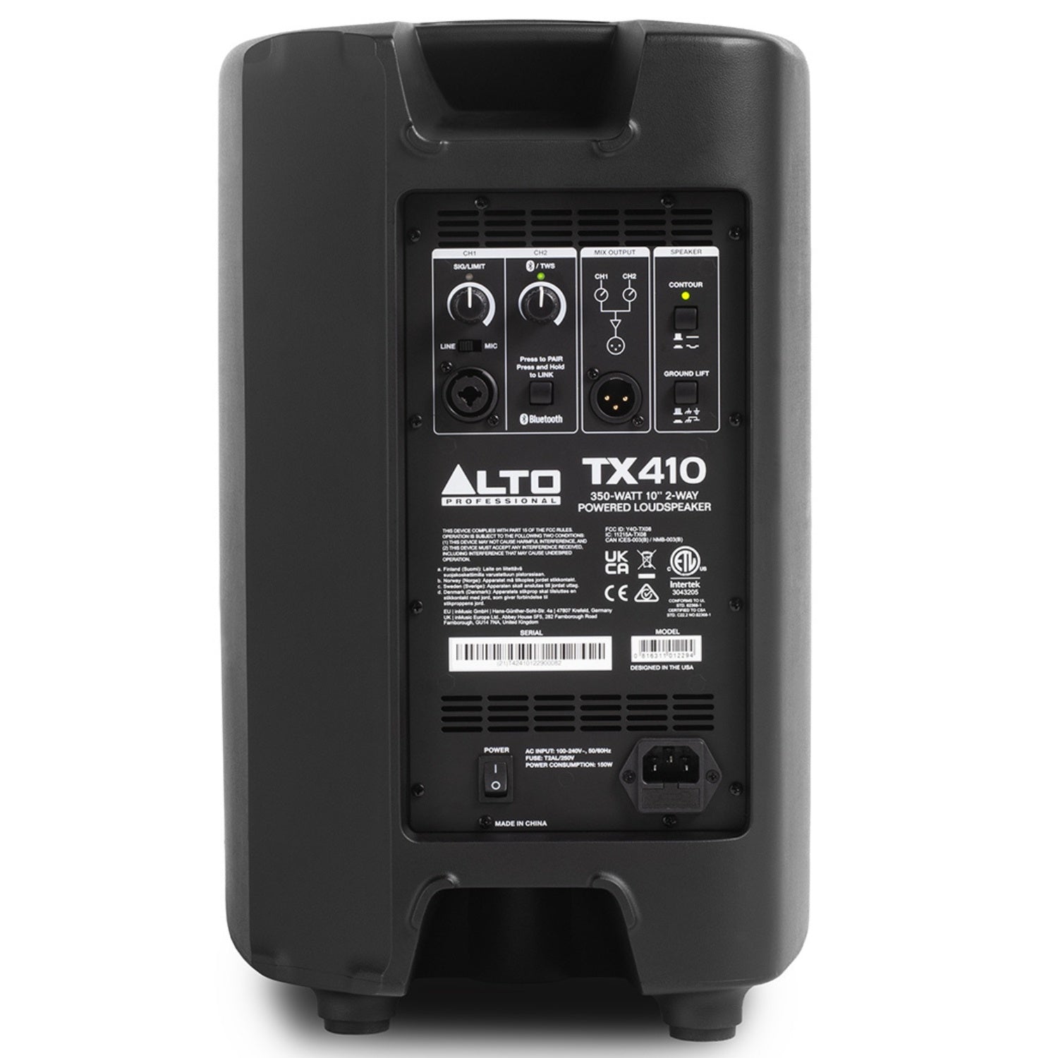 Alto TX410 350W 10-inch Powered Loudspeaker with Bluetooth