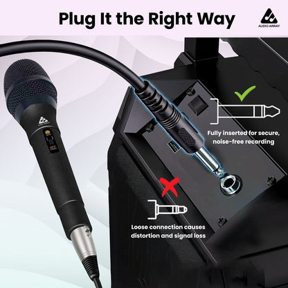 Audio Array AM-C50 XLR to TRS Dynamic Microphone