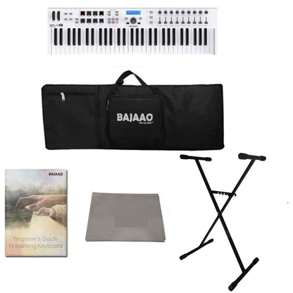 Arturia Keylab Essential 61 Universal Midi Keyboard With Gigbag, Stand, Polishing Cloth & Ebook