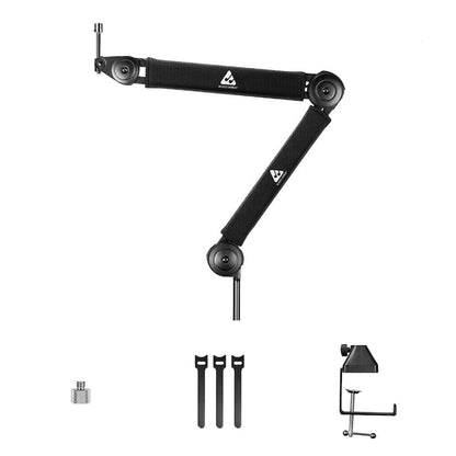 audio array microphone accessories audio array aa-10 long springless microphone arm stand