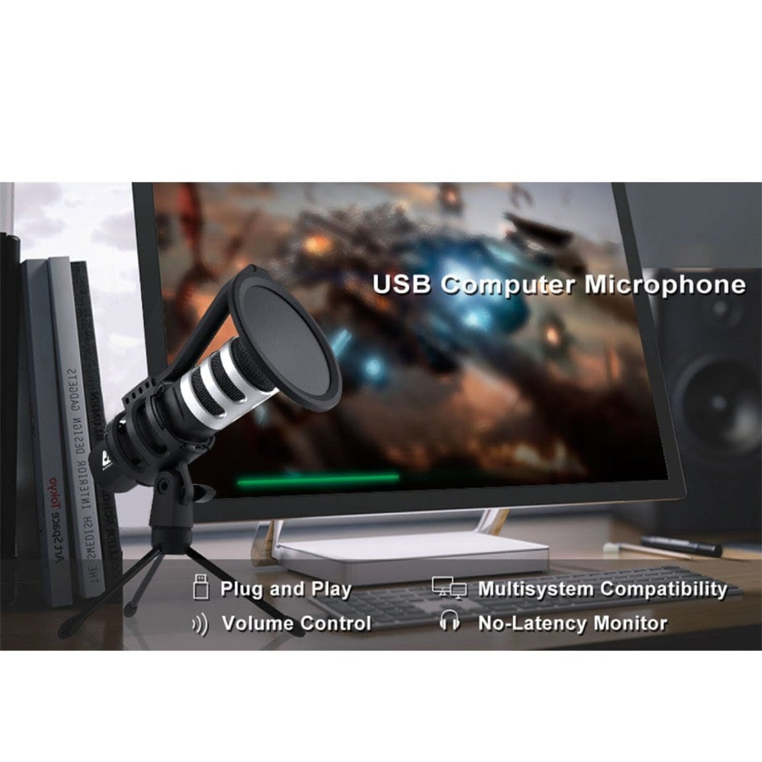 Audio Array Condenser Microphones Audio Array AM-C4 USB Plug & Play Condenser Microphone Kit