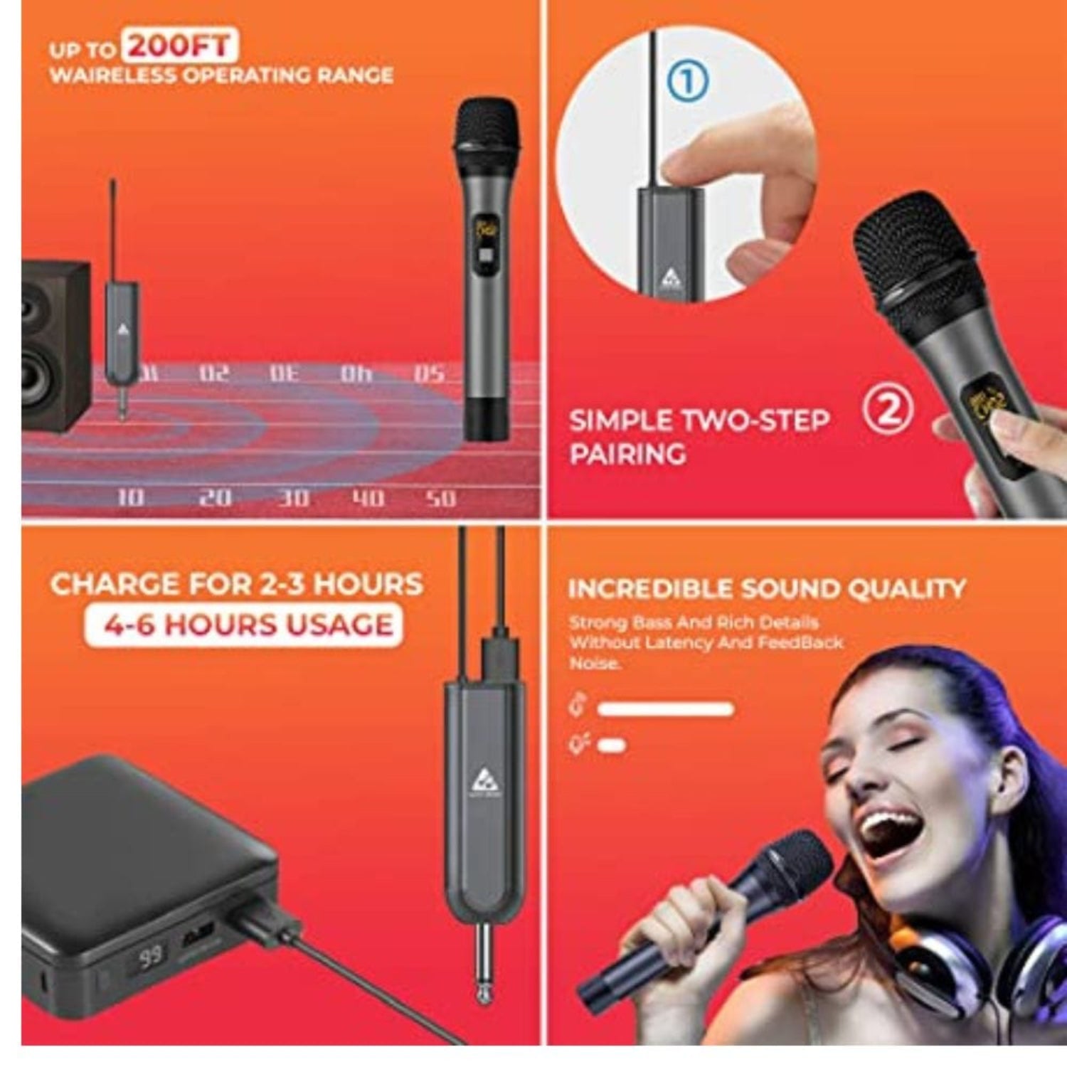 audio array dynamic microphones audio array am-w12 dual dynamic uhf handheld wireless microphone